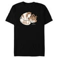 thumbnail image 1 of Star Wars Ahsoka Sabine Wren’s Sleeping Loth-Cat Sumi-e - Short Sleeve Blended T-Shirt for Adults - Customized-Black, 1 of 5