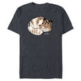 thumbnail image 1 of Star Wars Ahsoka Sabine Wren’s Sleeping Loth-Cat Sumi-e - Short Sleeve Blended T-Shirt for Adults - Customized-Navy Heather, 1 of 5