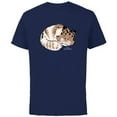thumbnail image 1 of Star Wars Ahsoka Sabine Wren’s Sleeping Loth-Cat Sumi-e - Short Sleeve Cotton T-Shirt for Adults - Customized-Navy, 1 of 5