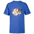 thumbnail image 1 of Star Wars Ahsoka Sabine Wren’s Sleeping Loth-Cat Sumi-e - Short Sleeve T-Shirt for Kids - Customized-Royal, 1 of 5