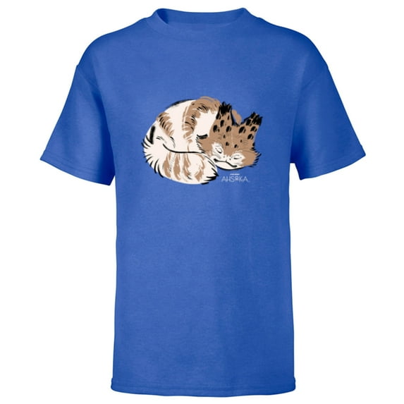 Star Wars Ahsoka Sabine Wren’s Sleeping Loth-Cat Sumi-e - Short Sleeve T-Shirt for Kids - Customized-Royal