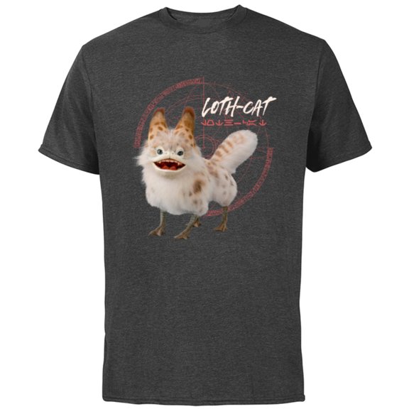 Star Wars Ahsoka Sabine’s Loth-Cat Aurebesh Disney+ - Short Sleeve Cotton T-Shirt for Adults - Customized-Charcoal