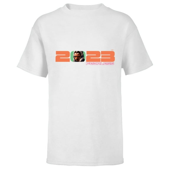 Star Wars Ahsoka Tano 2023 Fearless - Short Sleeve T-Shirt for Kids - Customized-White
