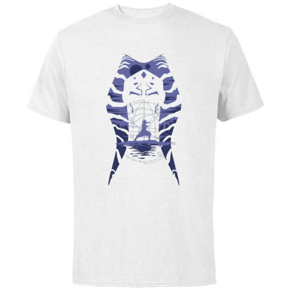 Star Wars Ahsoka Tano Alien Worlds Disney+ - Short Sleeve Cotton T-Shirt for Adults - Customized-White