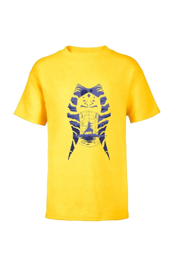 Ahsoka Tano Alien Worlds Disney+ - Short Sleeve T-Shirt for Kids - Customized-Yellow