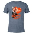 thumbnail image 1 of Star Wars Ahsoka Tano Be Mine Fearless Heart Valentine’s Day - Short Sleeve Blended T-Shirt for Adults - Customized-Navy Heather, 1 of 5