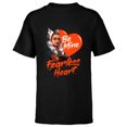 thumbnail image 1 of Star Wars Ahsoka Tano Be Mine Fearless Heart Valentine’s Day - Short Sleeve T-Shirt for Kids - Customized-Black, 1 of 5