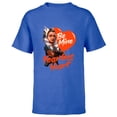 thumbnail image 1 of Star Wars Ahsoka Tano Be Mine Fearless Heart Valentine’s Day - Short Sleeve T-Shirt for Kids - Customized-Royal, 1 of 5