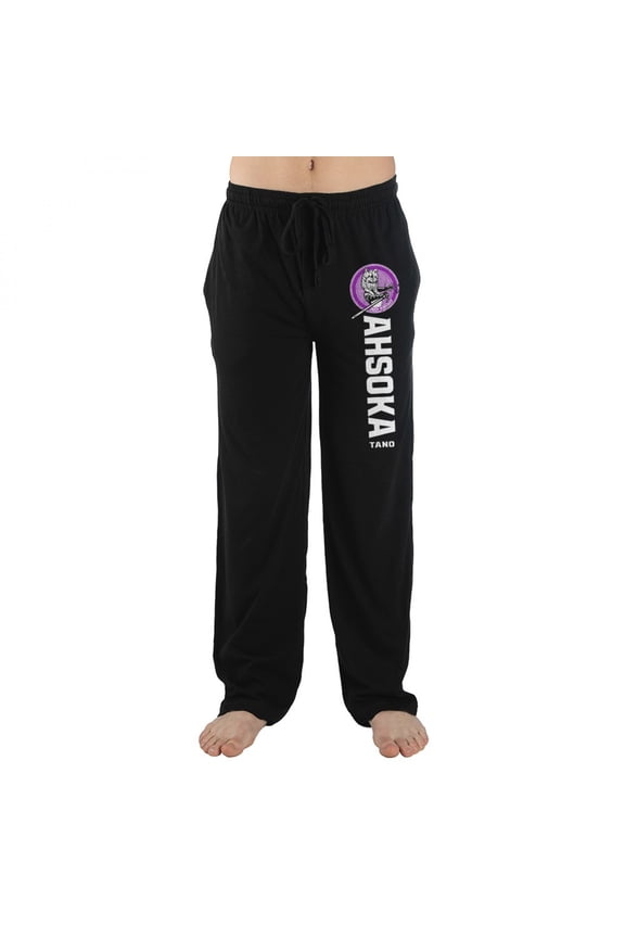 Ahsoka Tano Character Image and Text Pajama Sleep Pants-Small (28-30)