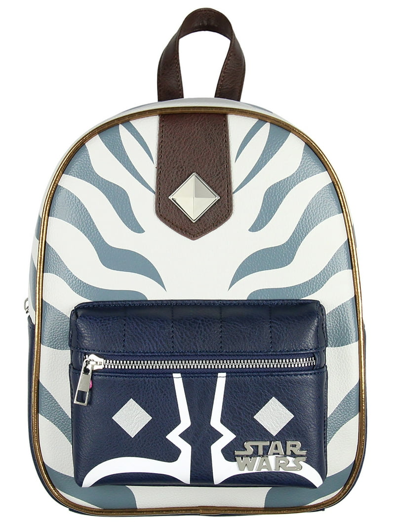 Star Wars Ahsoka Tano Character Pattern Faux Leather Tote Bag Mini
