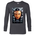 thumbnail image 1 of Star Wars Ahsoka Tano Face & Logo Series Poster Art Disney+ - Long Sleeve T-Shirt for Men - Customized-Charcoal Heather, 1 of 5