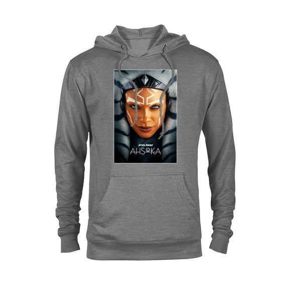 Star Wars Ahsoka Tano Face & Logo Series Poster Art Disney+ - Pullover Hoodie for Adults - Customized-Athletic Heather