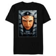 thumbnail image 1 of Star Wars Ahsoka Tano Face & Logo Series Poster Art Disney+ - Short Sleeve Blended T-Shirt for Adults - Customized-Black, 1 of 5