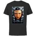 thumbnail image 1 of Star Wars Ahsoka Tano Face & Logo Series Poster Art Disney+ - Short Sleeve Cotton T-Shirt for Adults - Customized-Black, 1 of 5