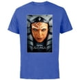 thumbnail image 1 of Star Wars Ahsoka Tano Face & Logo Series Poster Art Disney+ - Short Sleeve Cotton T-Shirt for Adults - Customized-Royal Heather, 1 of 5