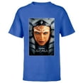 thumbnail image 1 of Star Wars Ahsoka Tano Face & Logo Series Poster Art Disney+ - Short Sleeve T-Shirt for Kids - Customized-Royal, 1 of 5