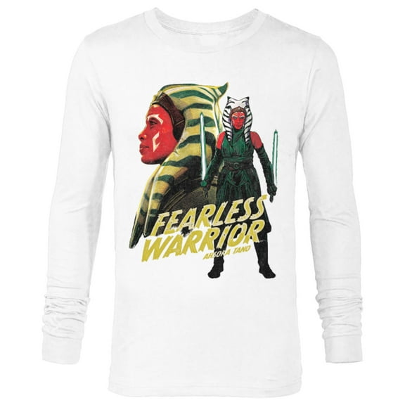 Star Wars Ahsoka Tano Fearless Female Warrior - Long Sleeve T-Shirt for Men - Customized-White