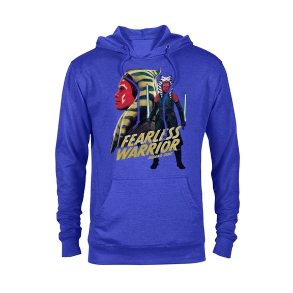Star Wars Ahsoka Tano Fearless Female Warrior - Pullover Hoodie for Adults - Customized-Royal Heather