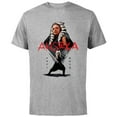 thumbnail image 1 of Star Wars Ahsoka Tano Jedi Hero Aurebesh Disney+ - Short Sleeve Cotton T-Shirt for Adults - Customized-Athletic Heather, 1 of 5