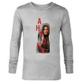 thumbnail image 1 of Star Wars Ahsoka Tano Jedi Knight Hooded Smile Disney+ - Long Sleeve T-Shirt for Men - Customized-Athletic Heather, 1 of 5