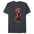 thumbnail image 1 of Star Wars Ahsoka Tano Jedi Knight Hooded Smile Disney+ - Short Sleeve Blended T-Shirt for Adults - Customized-Navy Heather, 1 of 5