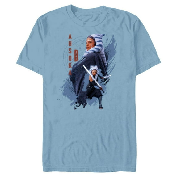 Star Wars Ahsoka Tano Jedi Ready Disney+ - Short Sleeve Blended T-Shirt for Adults - Customized-Ocean Blue