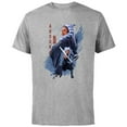 thumbnail image 1 of Star Wars Ahsoka Tano Jedi Ready Disney+ - Short Sleeve Cotton T-Shirt for Adults - Customized-Athletic Heather, 1 of 5
