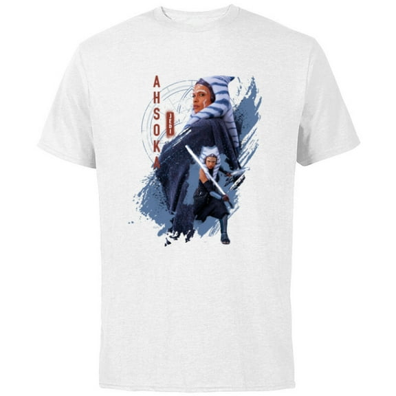 Star Wars Ahsoka Tano Jedi Ready Disney  - Short Sleeve Cotton T-Shirt for Adults - Customized-White