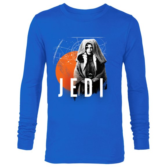 Star Wars Ahsoka Tano Jedi Star Map Disney+ - Long Sleeve T-Shirt for Men - Customized-Navy