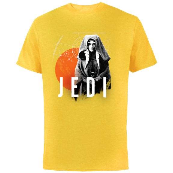 Star Wars Ahsoka Tano Jedi Star Map Disney+ - Short Sleeve Cotton T-Shirt for Adults - Customized-Yellow