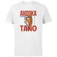 thumbnail image 1 of Star Wars Ahsoka Tano Jedi Warrior Aurebesh Disney+ - Short Sleeve Cotton T-Shirt for Adults - Customized-White, 1 of 5