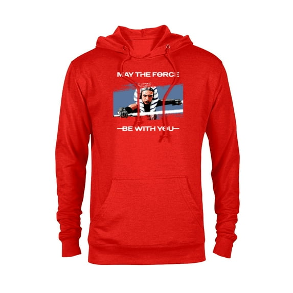 Star Wars Ahsoka Tano May the Force Be With You Disney+ - Pullover Hoodie for Adults - Customized-Red
