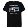 thumbnail image 1 of Star Wars Ahsoka Tano May the Force Be With You Disney+ - Short Sleeve Blended T-Shirt for Adults - Customized-Black, 1 of 5
