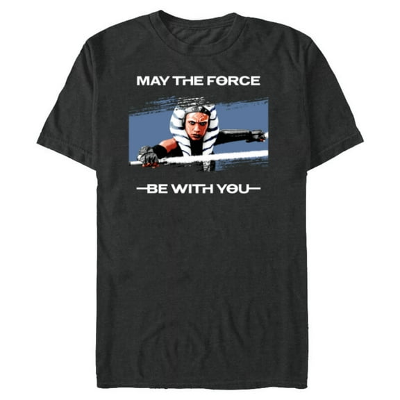 Star Wars Ahsoka Tano May the Force Be With You Disney+ - Short Sleeve Blended T-Shirt for Adults - Customized-Dark Heather