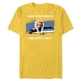 thumbnail image 1 of Star Wars Ahsoka Tano May the Force Be With You Disney+ - Short Sleeve Blended T-Shirt for Adults - Customized-Yellow, 1 of 5