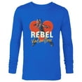 thumbnail image 1 of Star Wars Ahsoka Tano Rebel Valentine - Long Sleeve T-Shirt for Men - Customized-Royal, 1 of 5