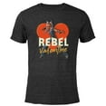 thumbnail image 1 of Star Wars Ahsoka Tano Rebel Valentine - Short Sleeve Blended T-Shirt for Adults - Customized-Black, 1 of 5
