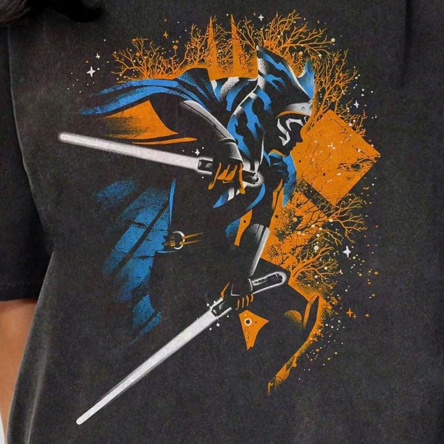 Star Wars Ahsoka Tano Silhouette Portrait Shirt, The Clone Wars, Galaxy