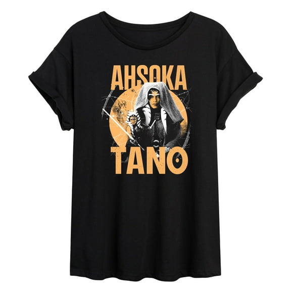 Star Wars - Ahsoka Tano Star Map - Women's Oversized Graphic T-Shirt