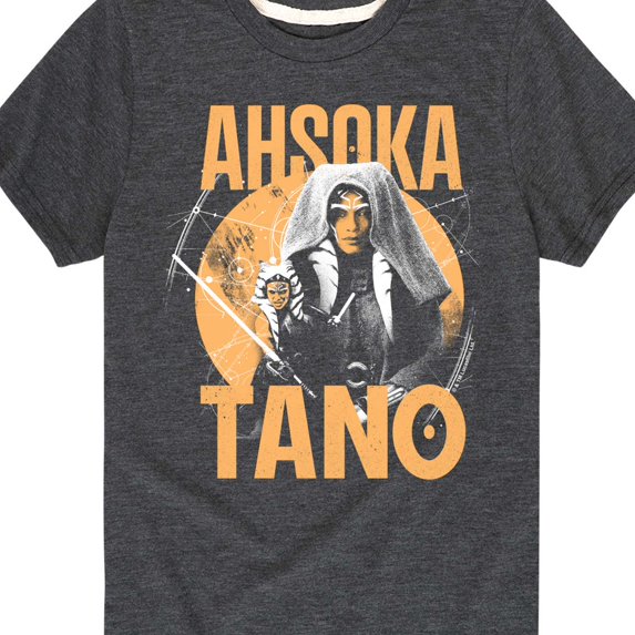 Star Wars - Ahsoka Tano Star Map - Youth Boys Short Sleeve Graphic T-Shirt