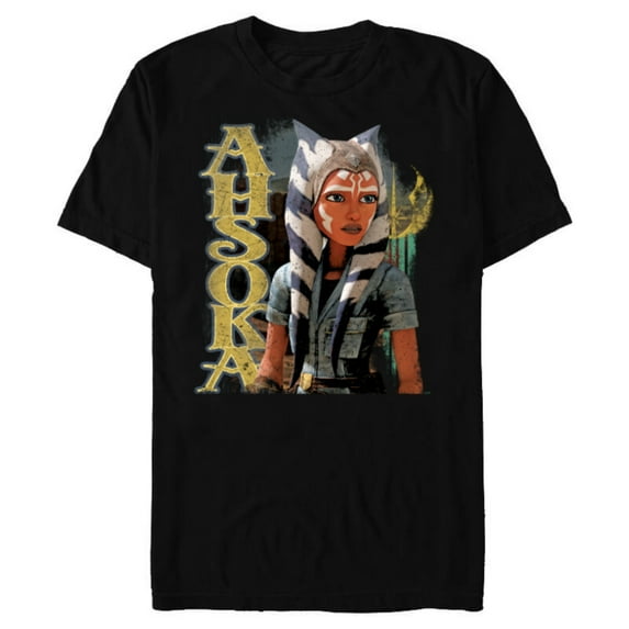 Star Wars Ahsoka Tano The Clone Wars Gone with a Trace - Short Sleeve Blended T-Shirt for Adults - Customized-Black