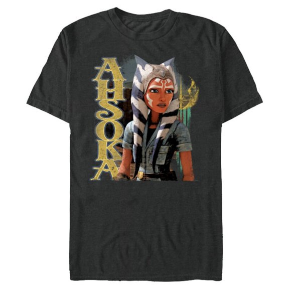 Star Wars Ahsoka Tano The Clone Wars Gone with a Trace - Short Sleeve Blended T-Shirt for Adults - Customized-Dark Heather