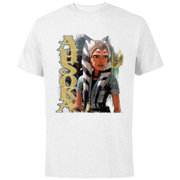 Star Wars Ahsoka Tano The Clone Wars Gone with a Trace - Short Sleeve Cotton T-Shirt for Adults - Customized-White