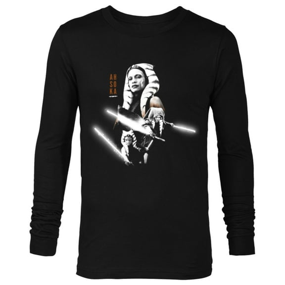 Star Wars Ahsoka Tano Three Faces of the Force Disney+ - Long Sleeve T-Shirt for Men - Customized-Black