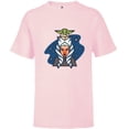 thumbnail image 1 of Star Wars Ahsoka Tano and Grogu The Mandalorian Night Cute - Short Sleeve T-Shirt for Kids - Customized-Soft Pink, 1 of 5
