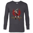 thumbnail image 1 of Star Wars Ahsoka Tano with Lightsaber and Jedi Order Symbol - Long Sleeve T-Shirt for Men - Customized-Charcoal Heather, 1 of 5