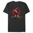 thumbnail image 1 of Star Wars Ahsoka Tano with Lightsaber and Jedi Order Symbol - Short Sleeve Blended T-Shirt for Adults - Customized-Dark Heather, 1 of 5