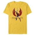thumbnail image 1 of Star Wars Ahsoka Tano with Lightsaber and Jedi Order Symbol - Short Sleeve Blended T-Shirt for Adults - Customized-Yellow, 1 of 5