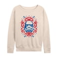thumbnail image 1 of Star Wars - American Trad Tattoo Women's Lightweight French Terry Wide Neck Long Sleeve Graphic Shirt, 1 of 4