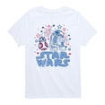 thumbnail image 1 of Star Wars - Americana BB8 R2D2 - Youth Boys Short Sleeve Graphic T-Shirt, 1 of 4